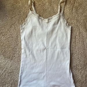 White Lace Tank Top